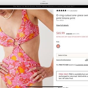 Jcrew swimsuit size 4